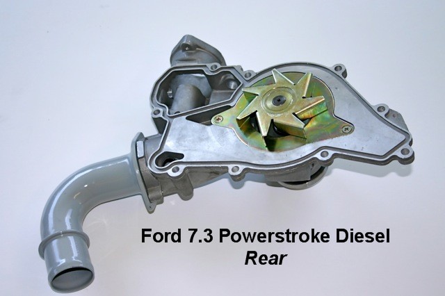 Ford 7.3 Powerstroke Diesel Water Pump rear